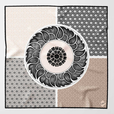 Luxury handmade Italian silk pocket square hand rolled