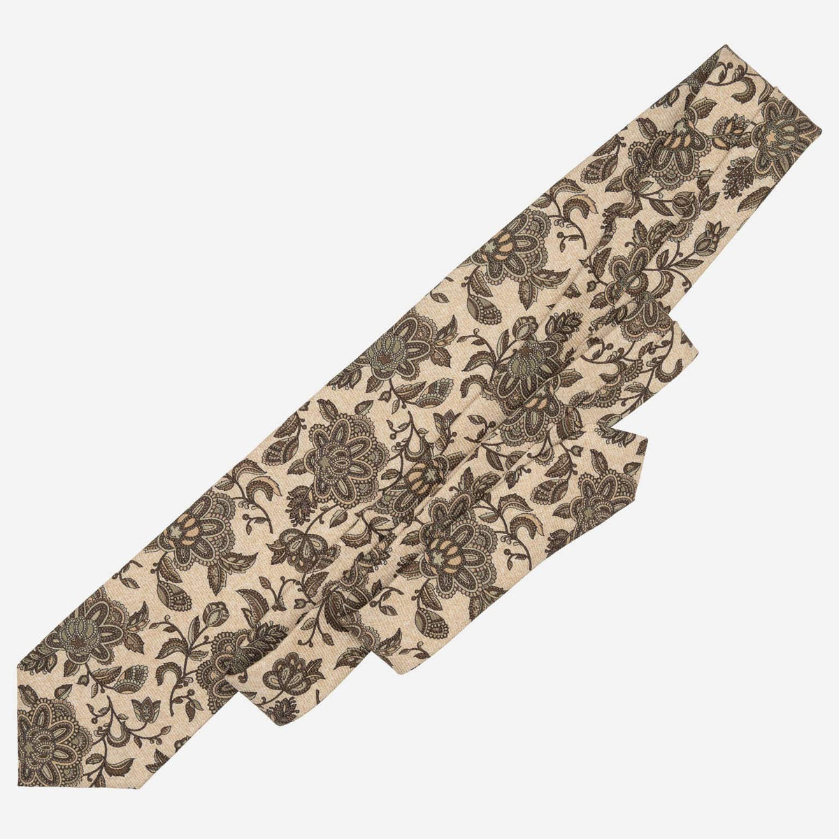 Beige & Sage Handmade Italian Silk Tie