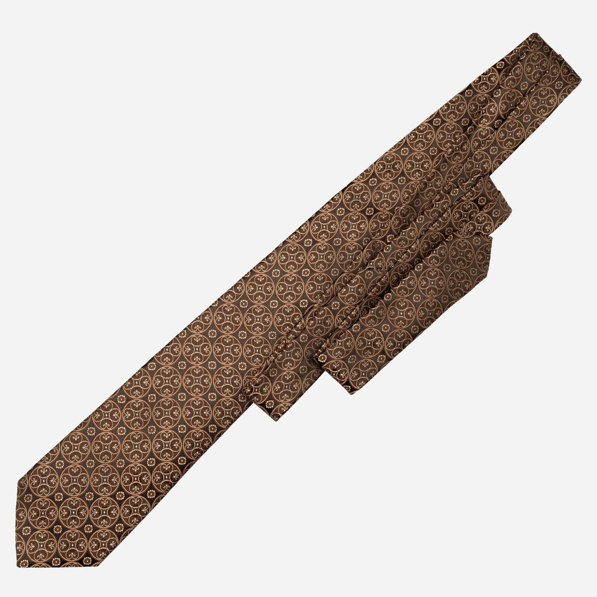 Vintage Designer Men&#39;s Silk Tie - Brown