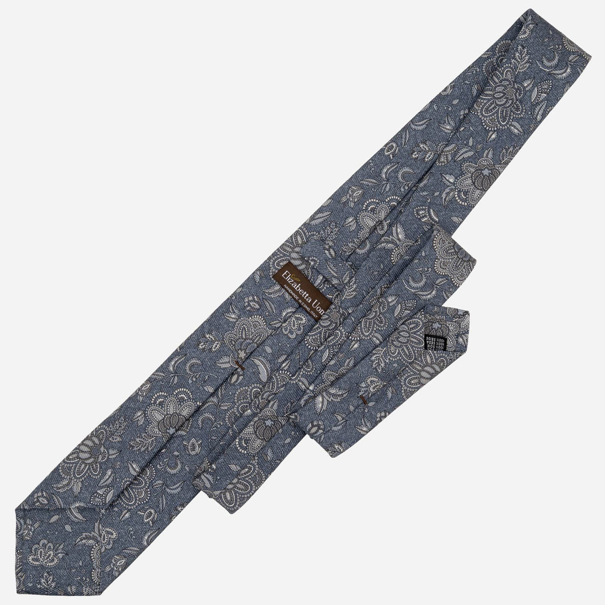 Denim Blue Handmade Italian Silk Tie