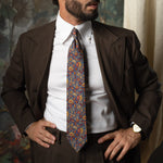 Blue Floral Madder Silk Tie
