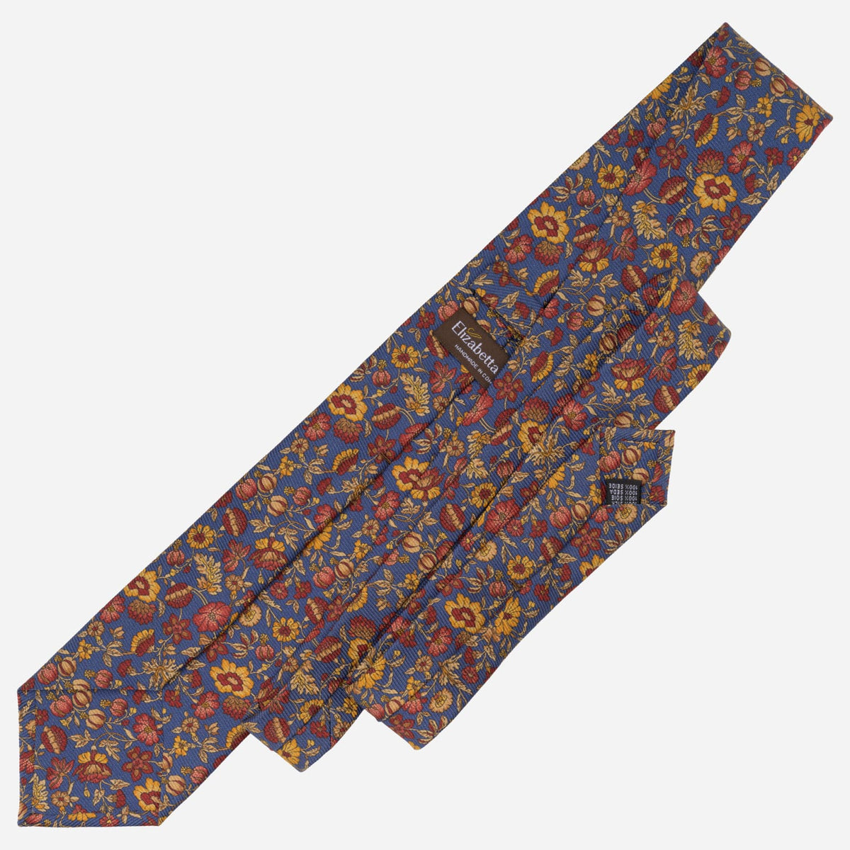 Blue Floral Madder Silk Tie