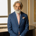 Peach Italian Designer Silk Tie for Men