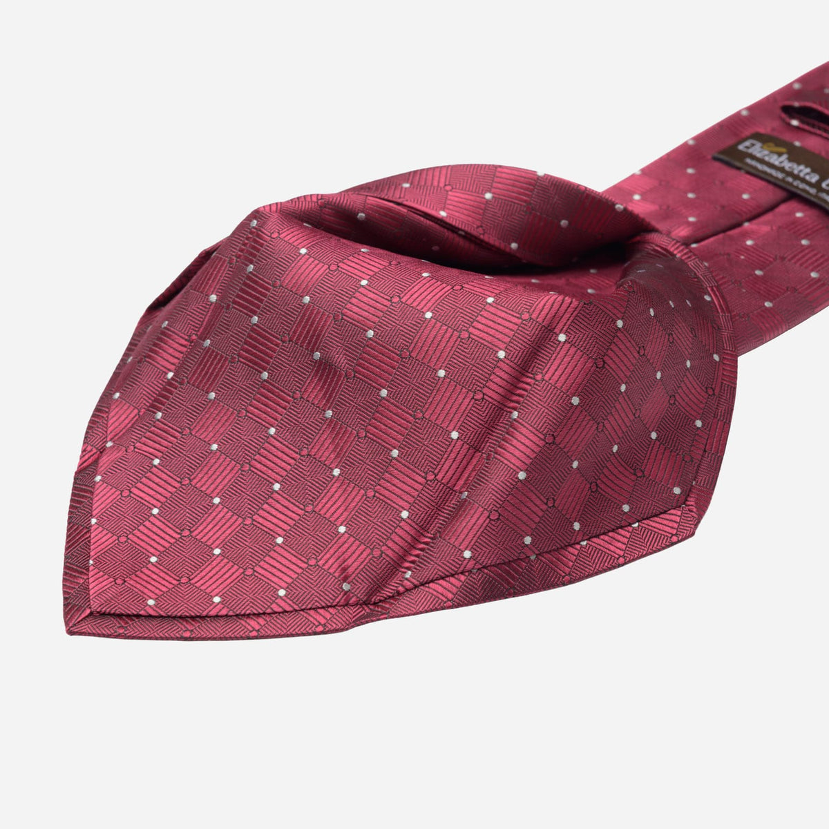 Crimson Red Handmade Italian Silk Tie