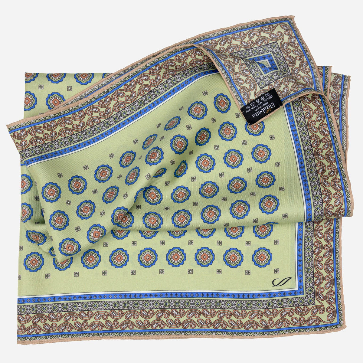 Green Silk Neckerchief - Made in Italy