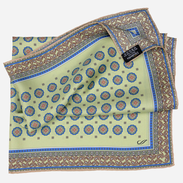 Green Silk Neckerchief - Made in Italy