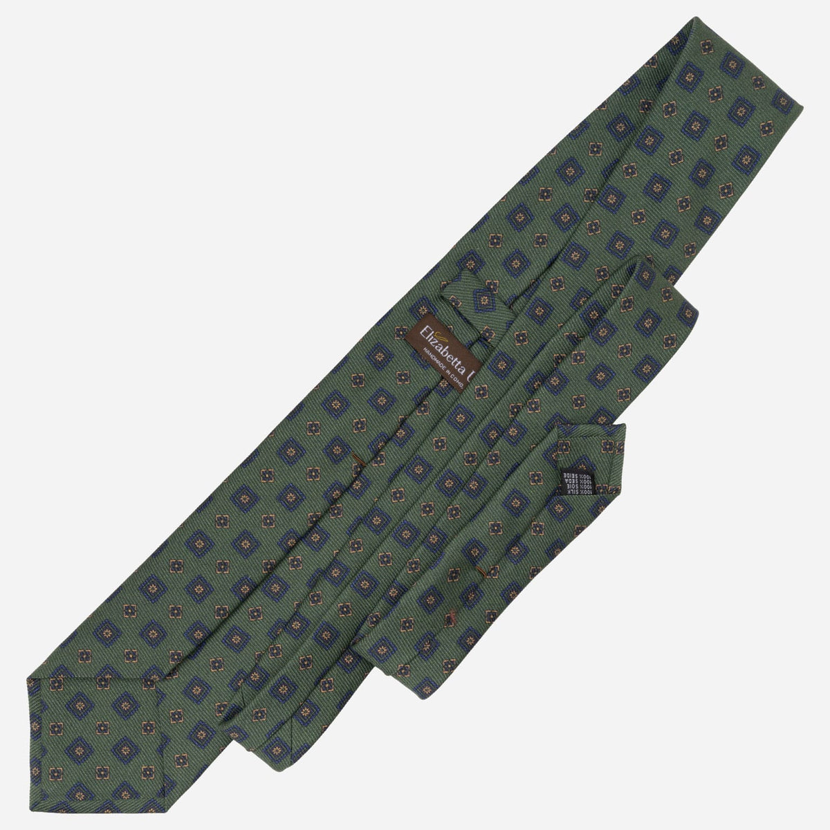 Green Madder Silk Designer Italian Tie