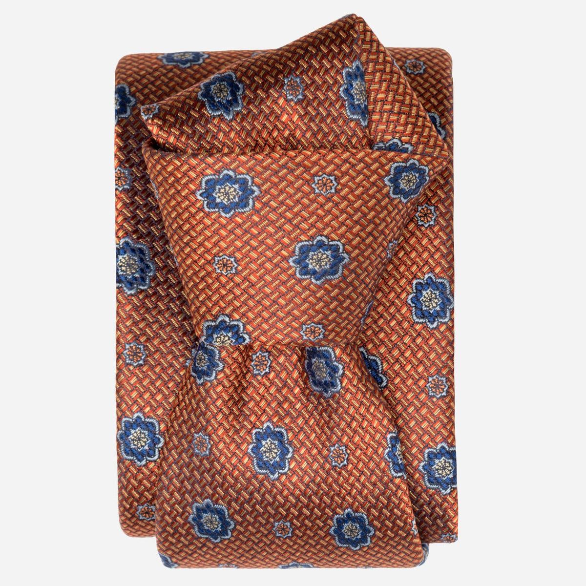 Orange Handmade Italian Silk Tie