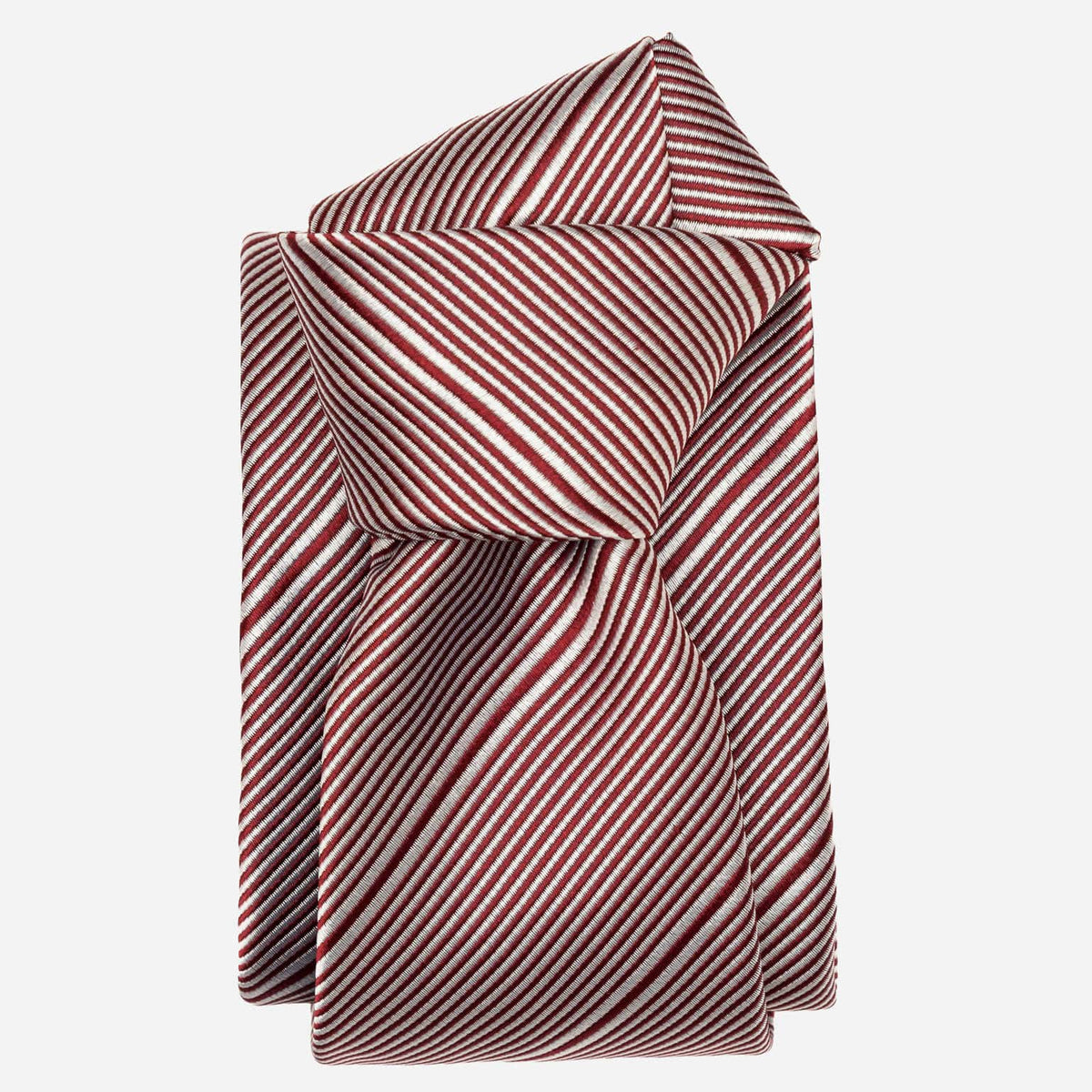 Burgundy Stripes Italian Silk Tie