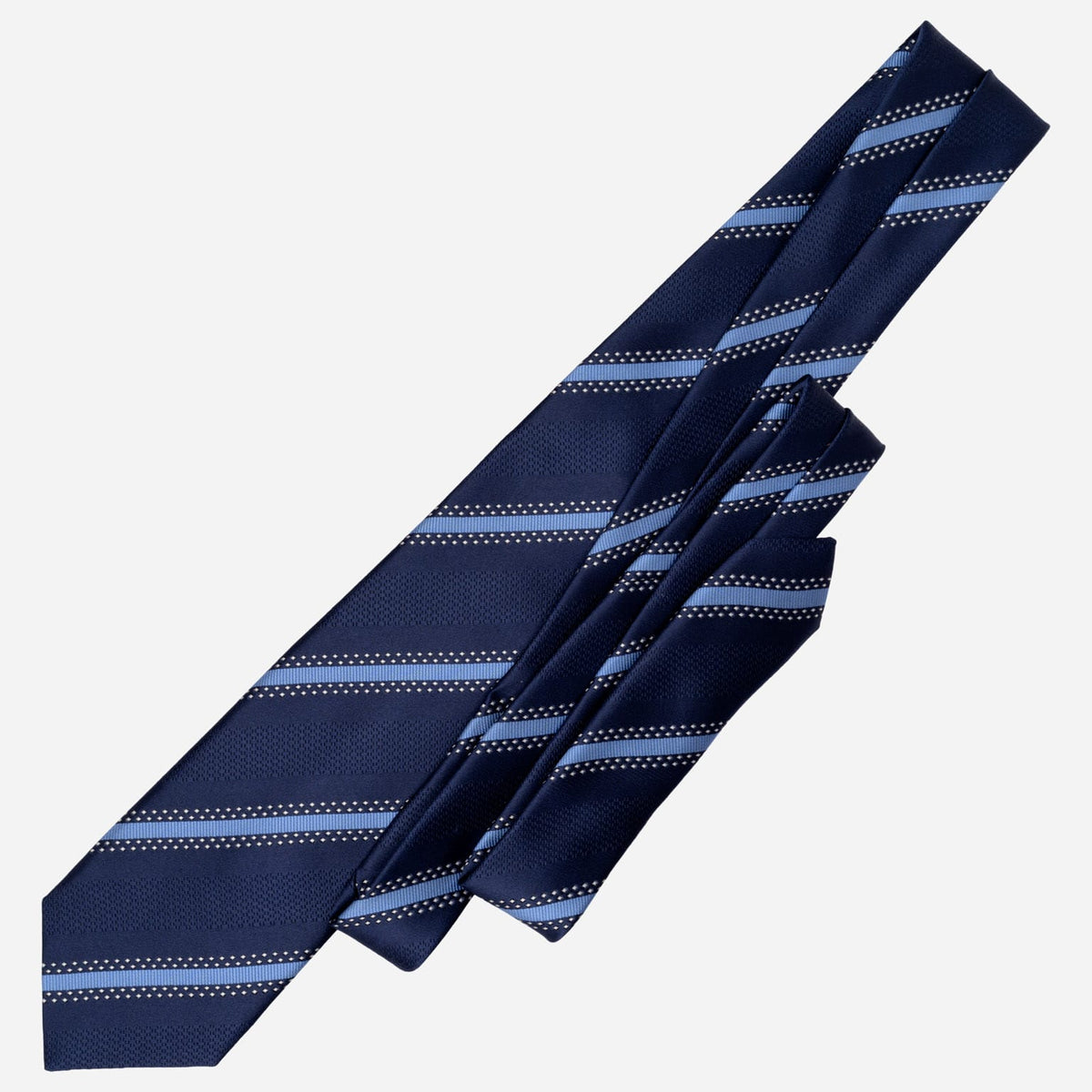 Italian Designer Blue Striped Tie