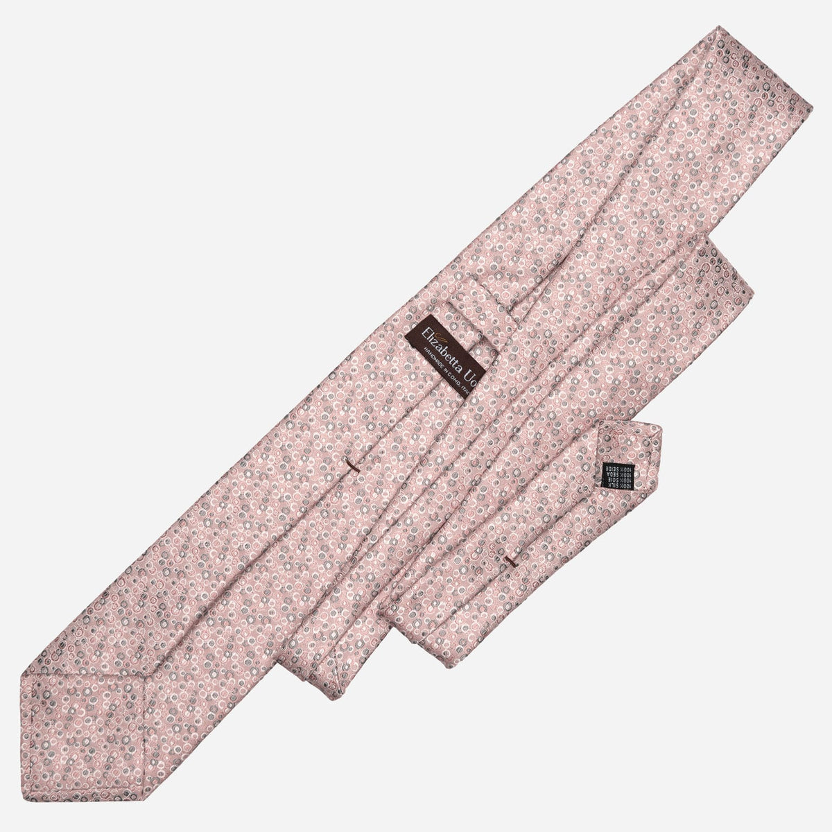 Blush Pink Italian Designer Silk Tie