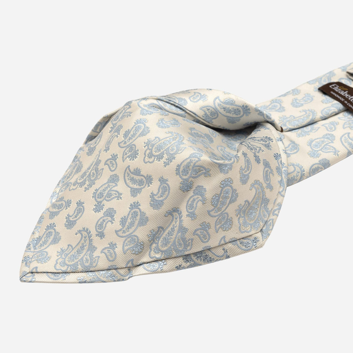 Sky Blue Paisley Designer Silk Tie