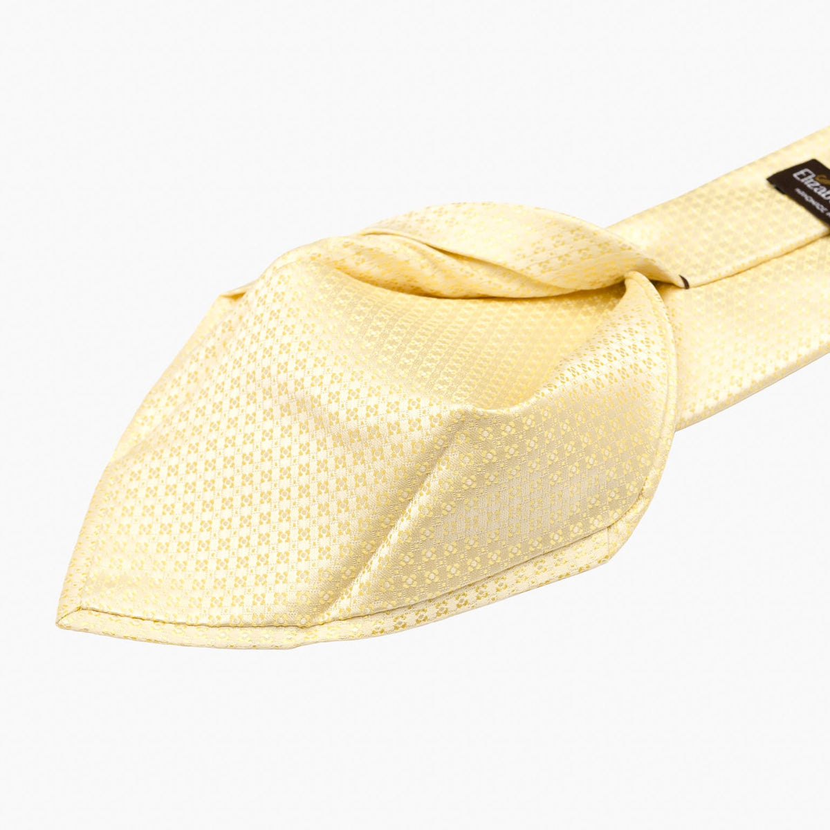 Men's Designer Italian Silk Tie Yellow