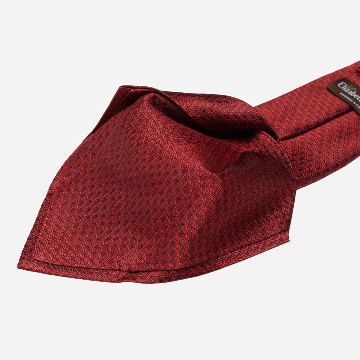 Men's Designer Italian Silk Tie Ruby Red
