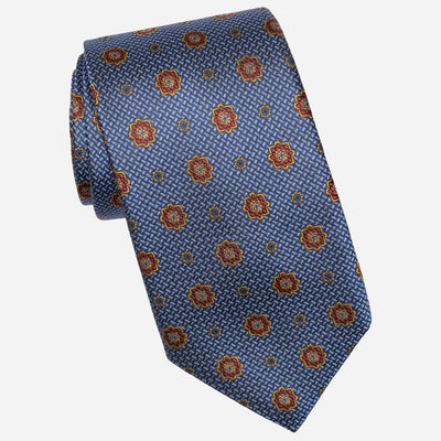 Umbrian Blue Handmade Italian Silk Tie