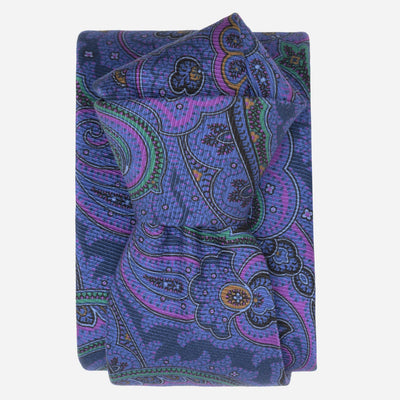 Indigo Blue Handmade Italian Silk Tie