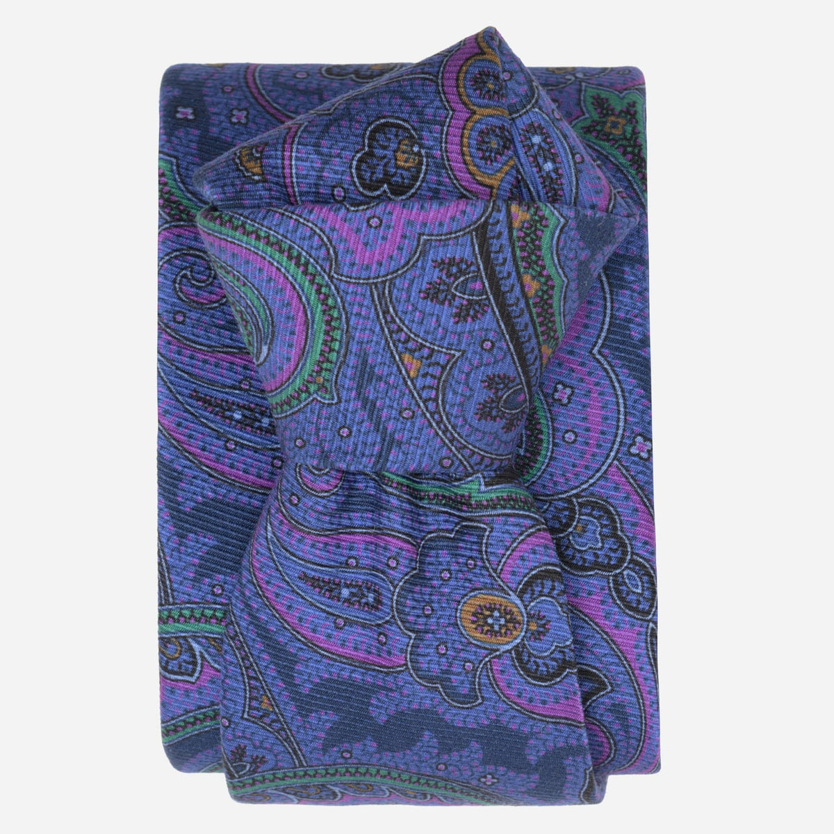Indigo Blue Handmade Italian Silk Tie