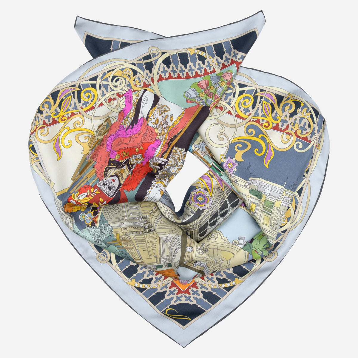 Celebrating Venezia Handmade Italian Silk Scarf