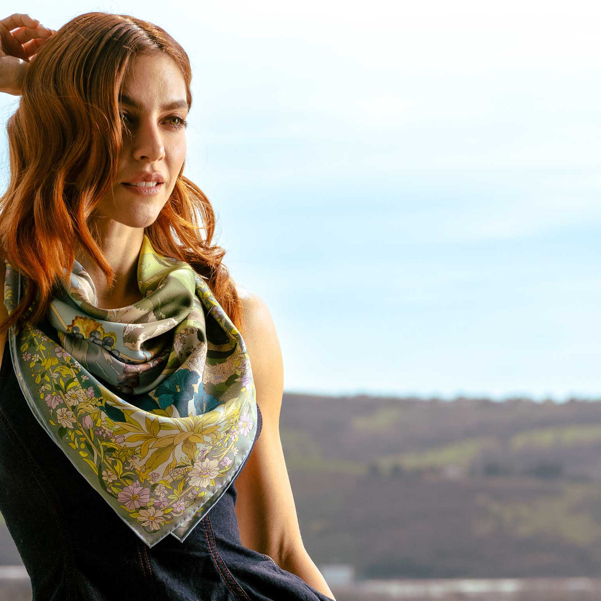 Celebrating Trentino Handmade Italian Silk Scarf
