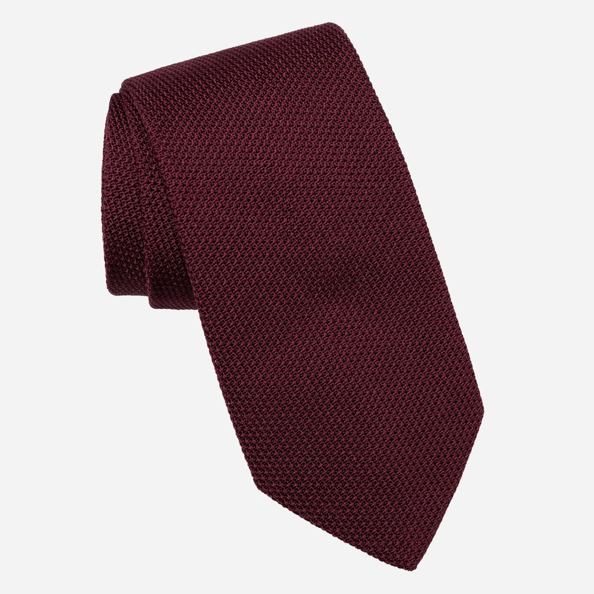 Luxury burgundy handmade Italian silk necktie