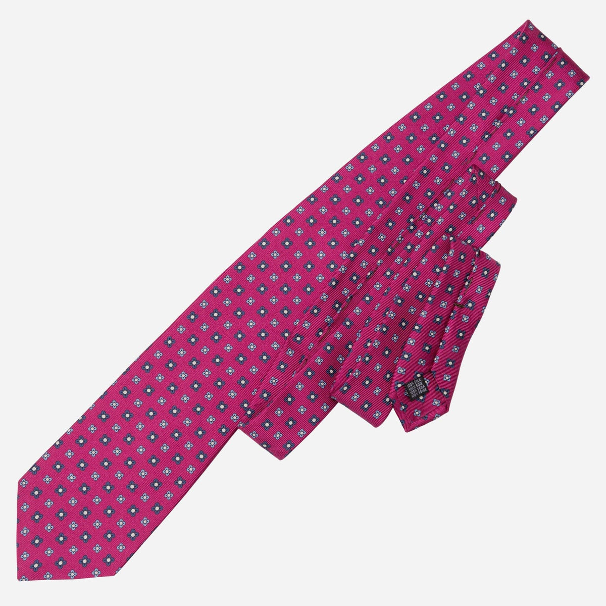 Handmade Italian Silk Tie - Magenta