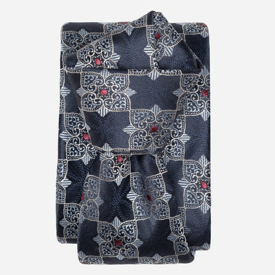 Italian Blue Designer Handmade Silk Tie