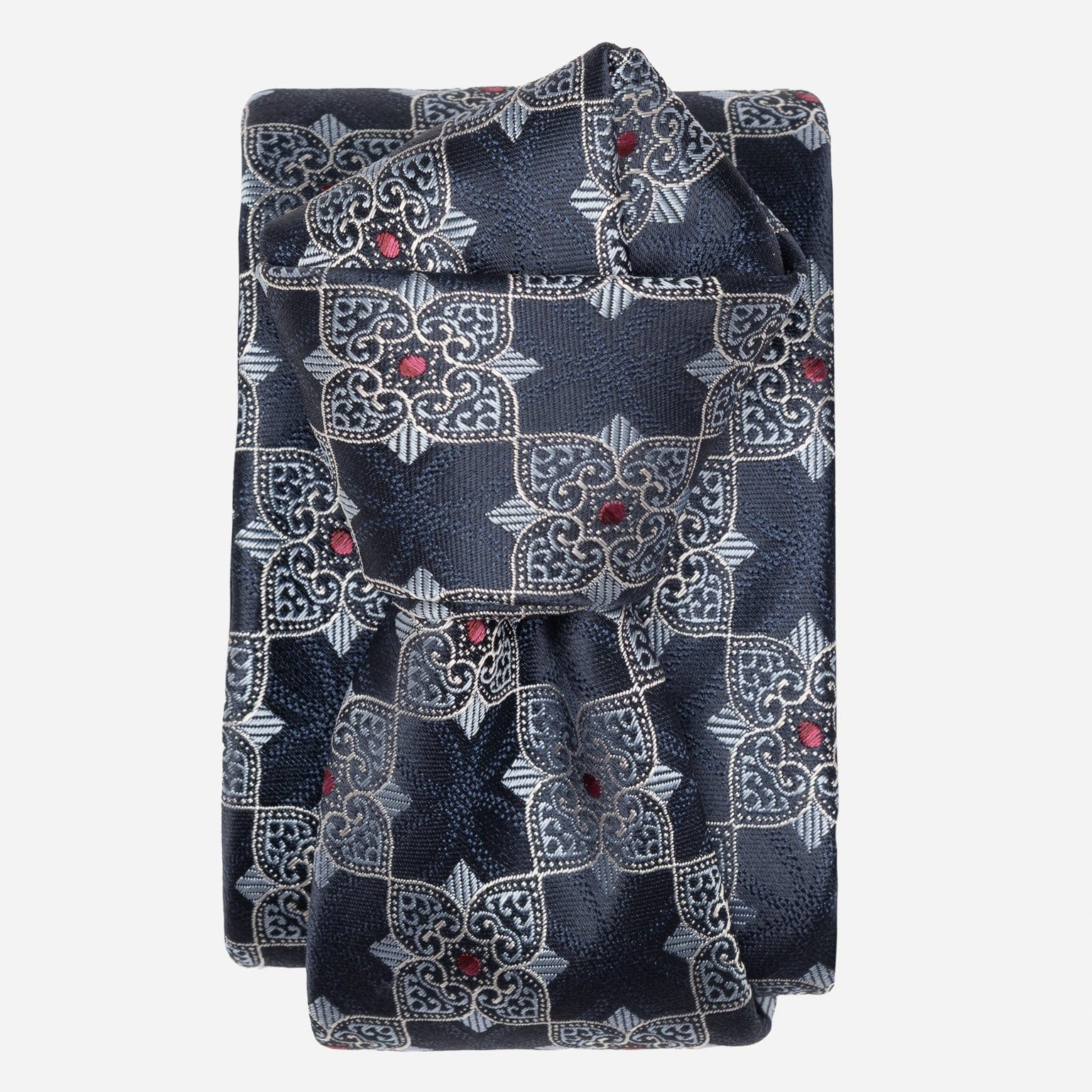 Italian Blue Designer Handmade Silk Tie