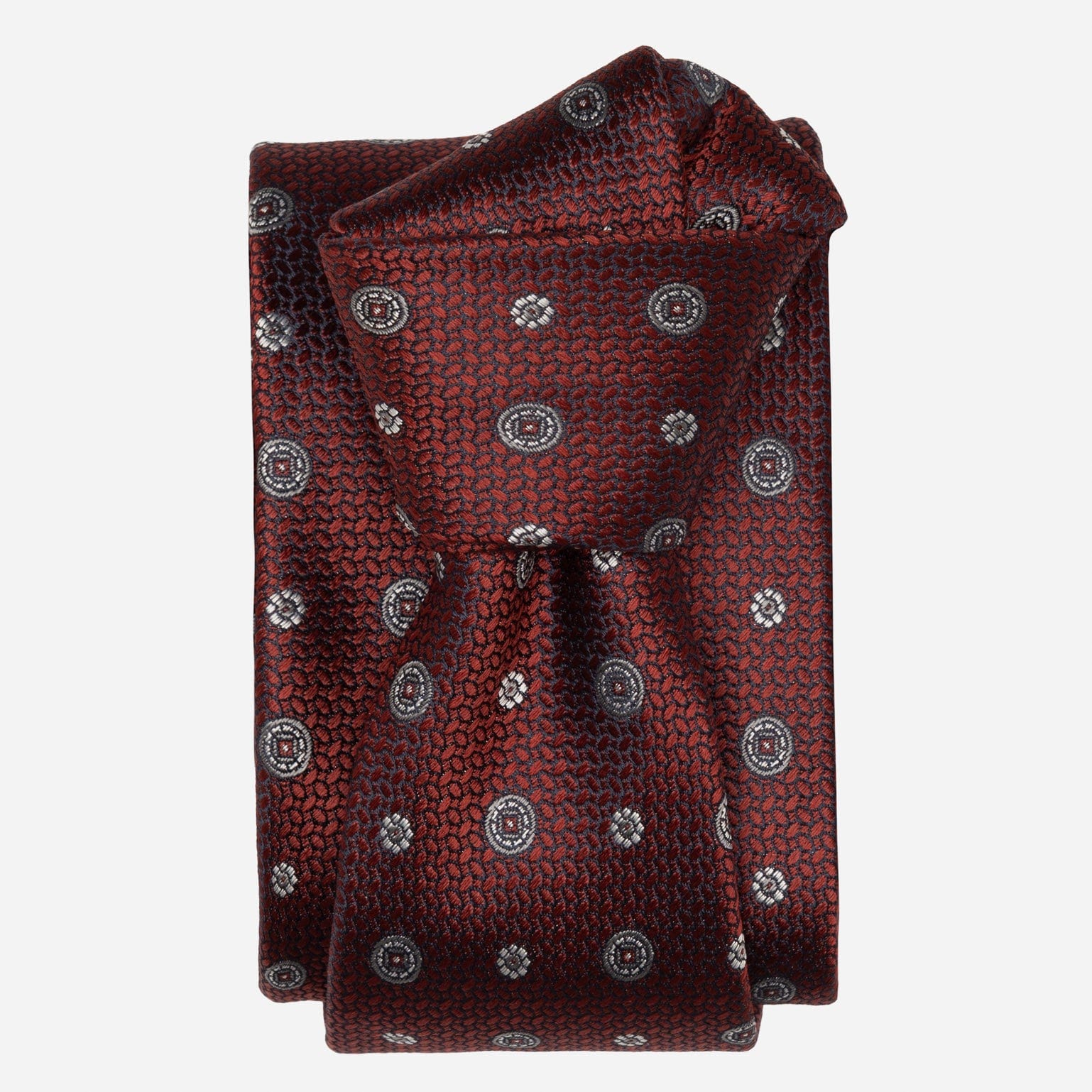 Men's Designer Italian Silk Tie Burgundy