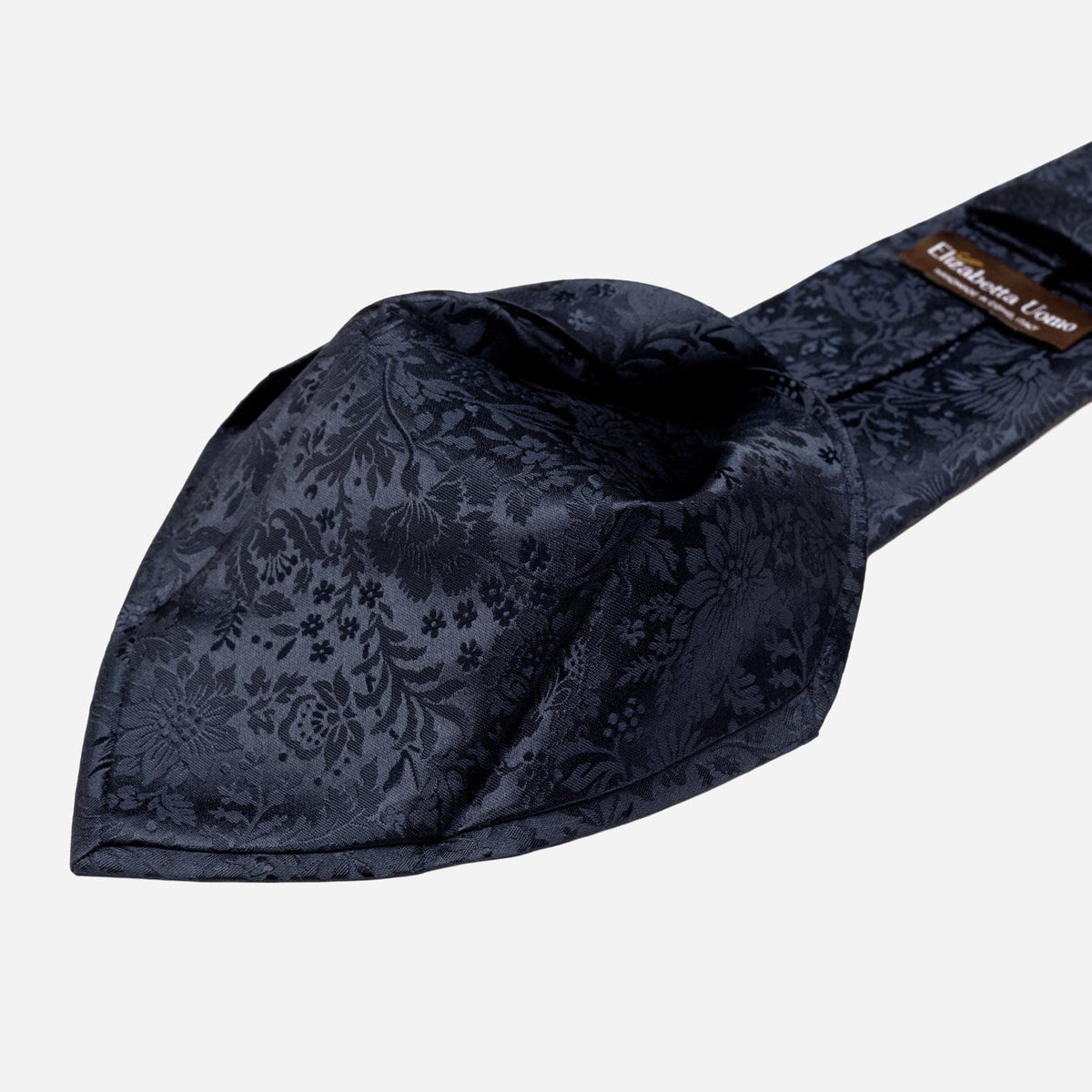 Men&#39;s Blue Floral Italian Silk Tie