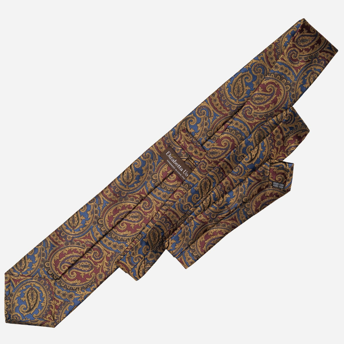Men's Ruby and Sapphire Silk Tie