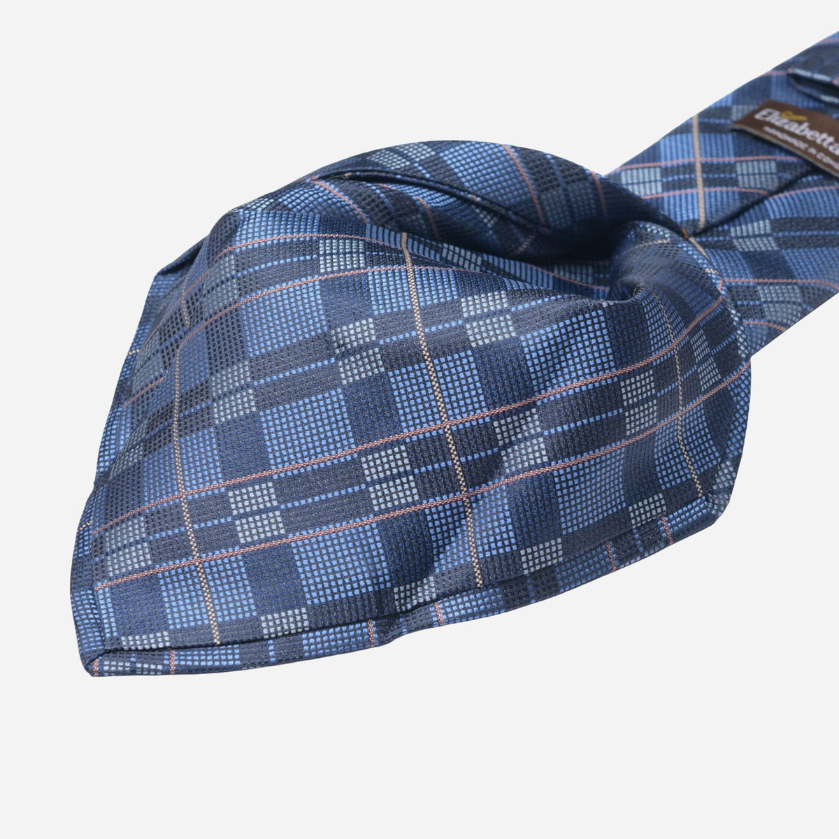 Dark Blue Italian Designer Silk Tie