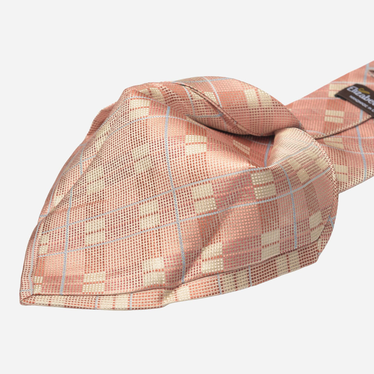Peach Italian Designer Silk Tie for Men