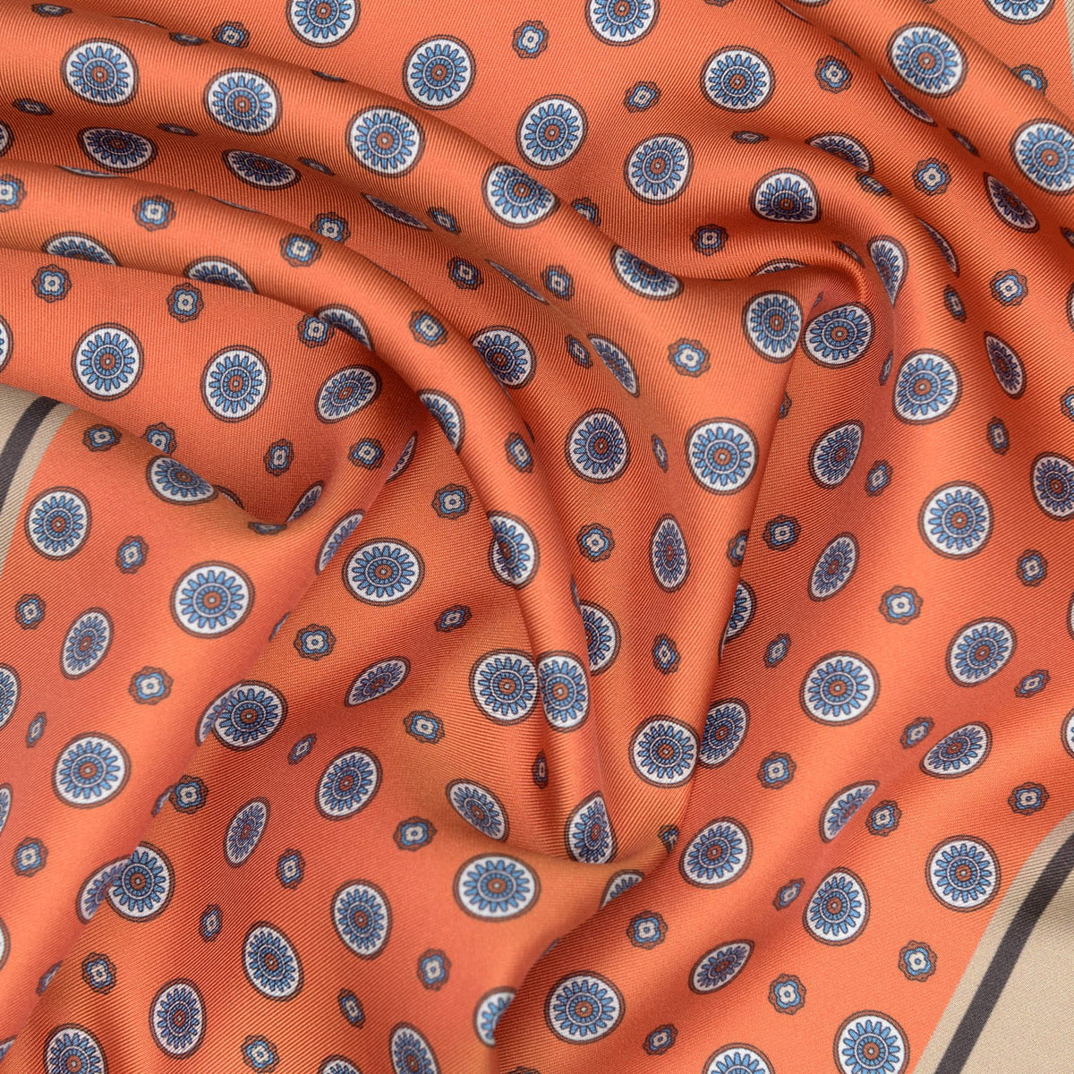 Tangerine Italian Silk Neckerchief
