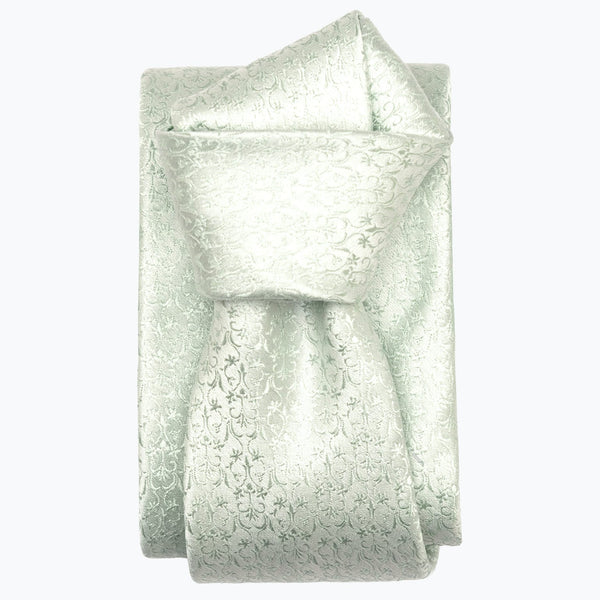 Italian Designer Pale Mint Silk Necktie