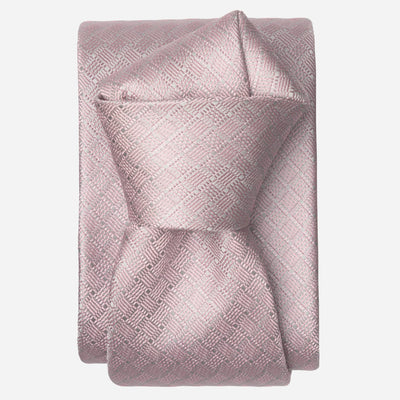 Pink Italian Designer Silk Tie for Men