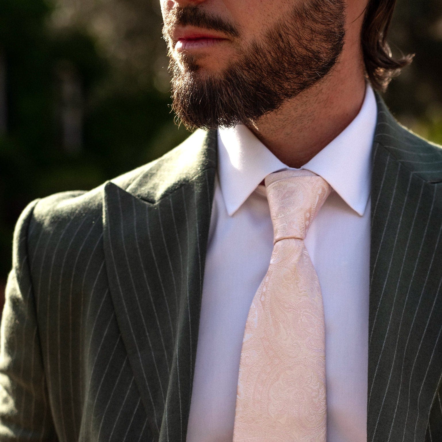 Pink Paisley Italian Silk Woven Formal Tie