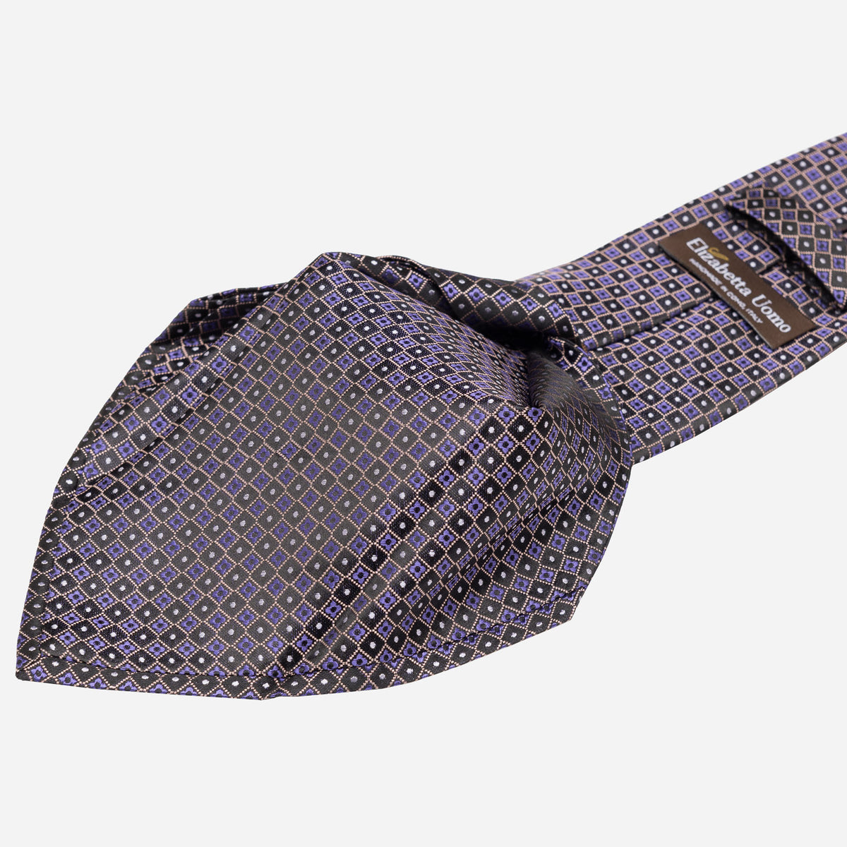 Purple Woven Handmade Italian Silk Tie