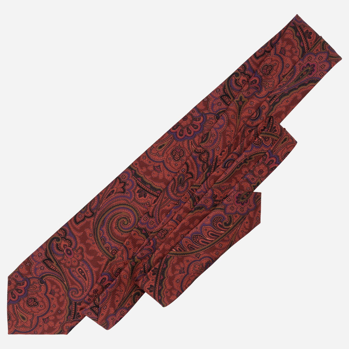 Tuscan Red Paisley Italian Silk Tie