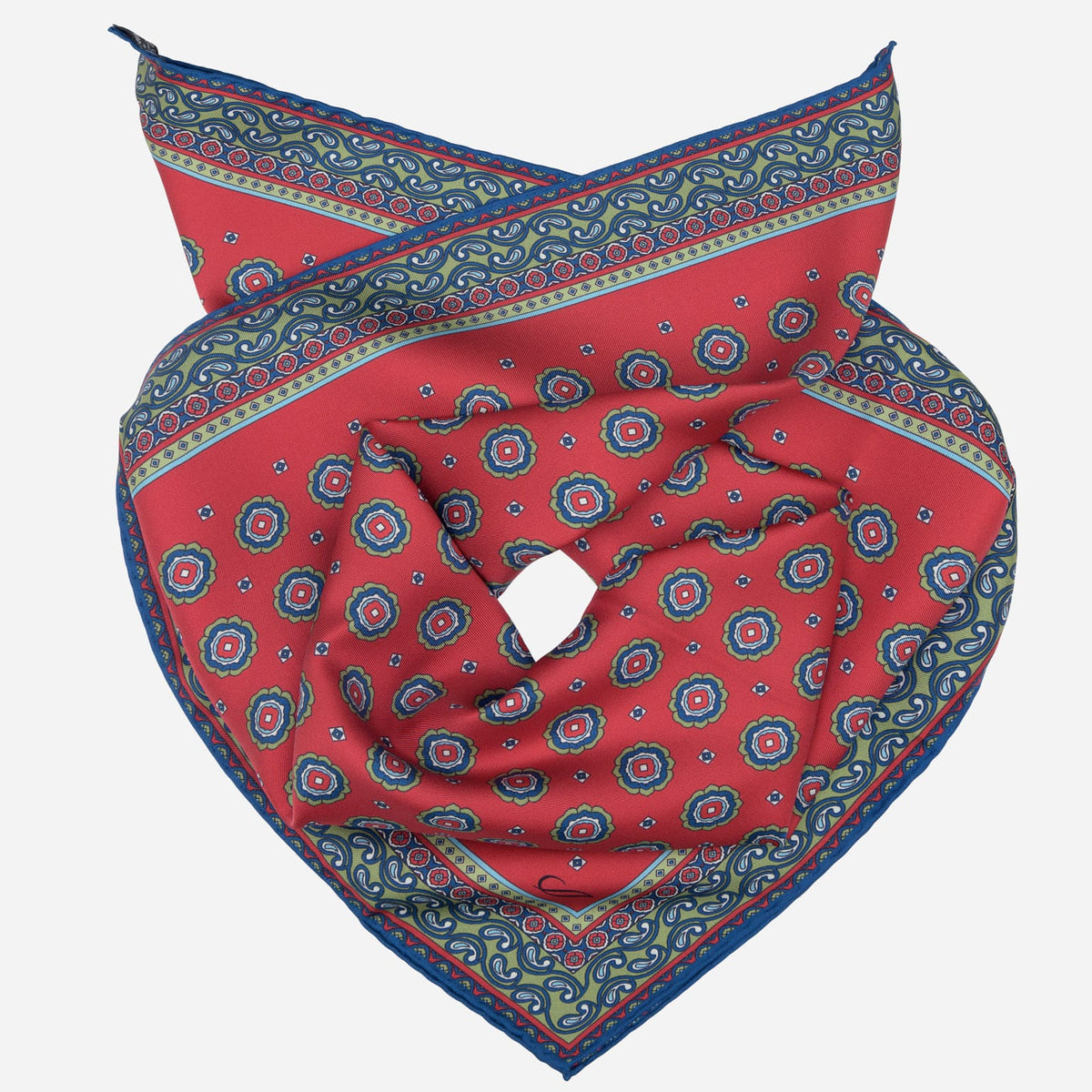 Red Silk Neckerchief - Made in Italy