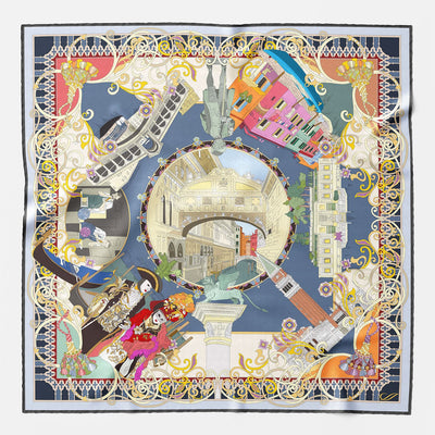 Celebrating Venezia Handmade Italian Silk Scarf