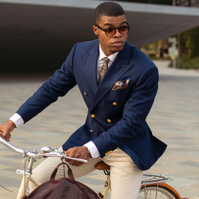 Men's luxury brown wool silk Italian tie