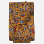 Amber Yellow Floral Madder Silk Tie