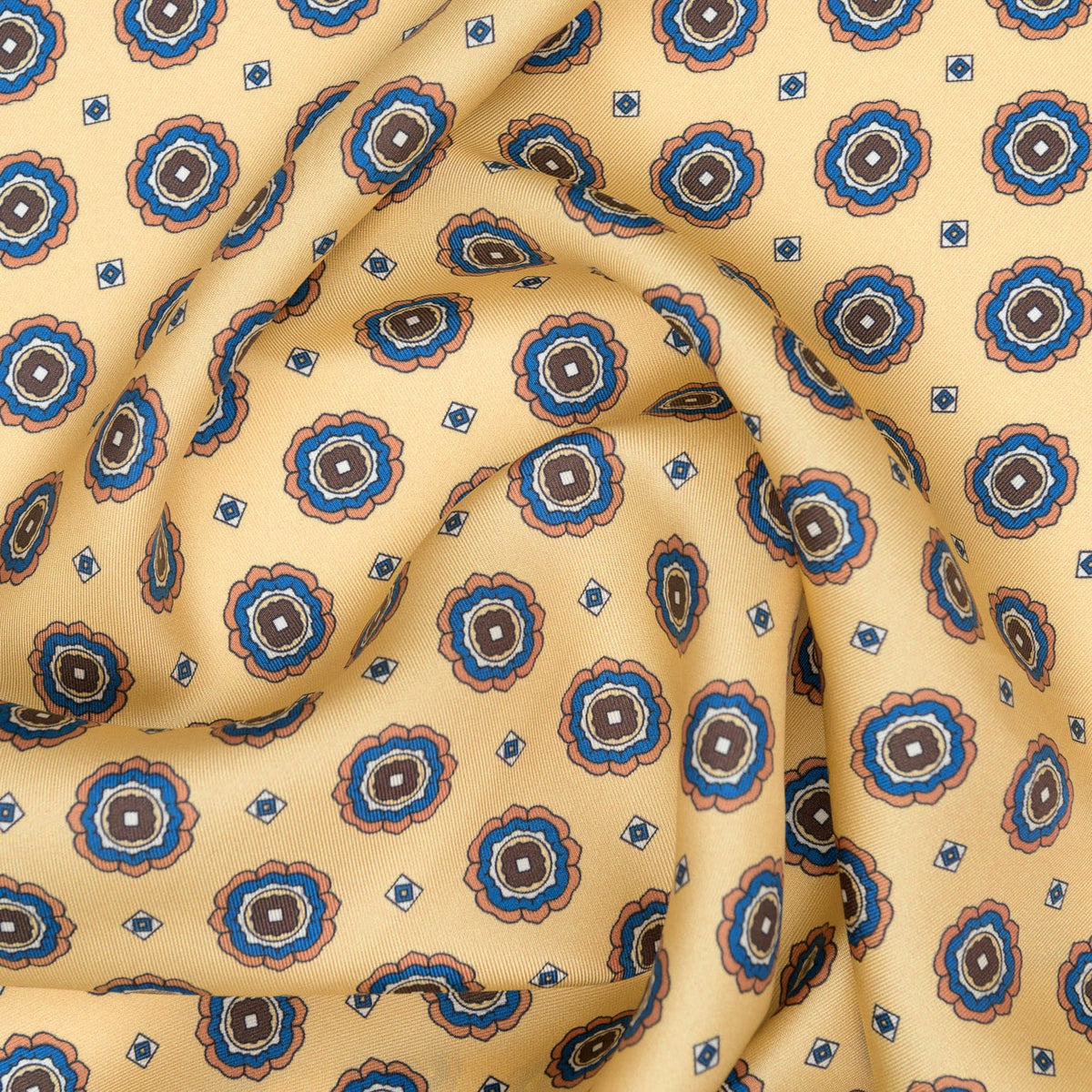 Yellow Silk Neckerchief - Made in Italy