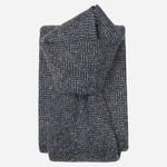 Textured Matte Navy Blue Silk Tie