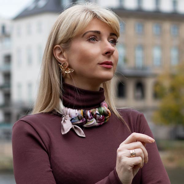 Elizabetta Italian silk scarves how to wear tutorial