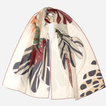 Italian Designer Silk Cotton Large Scarf