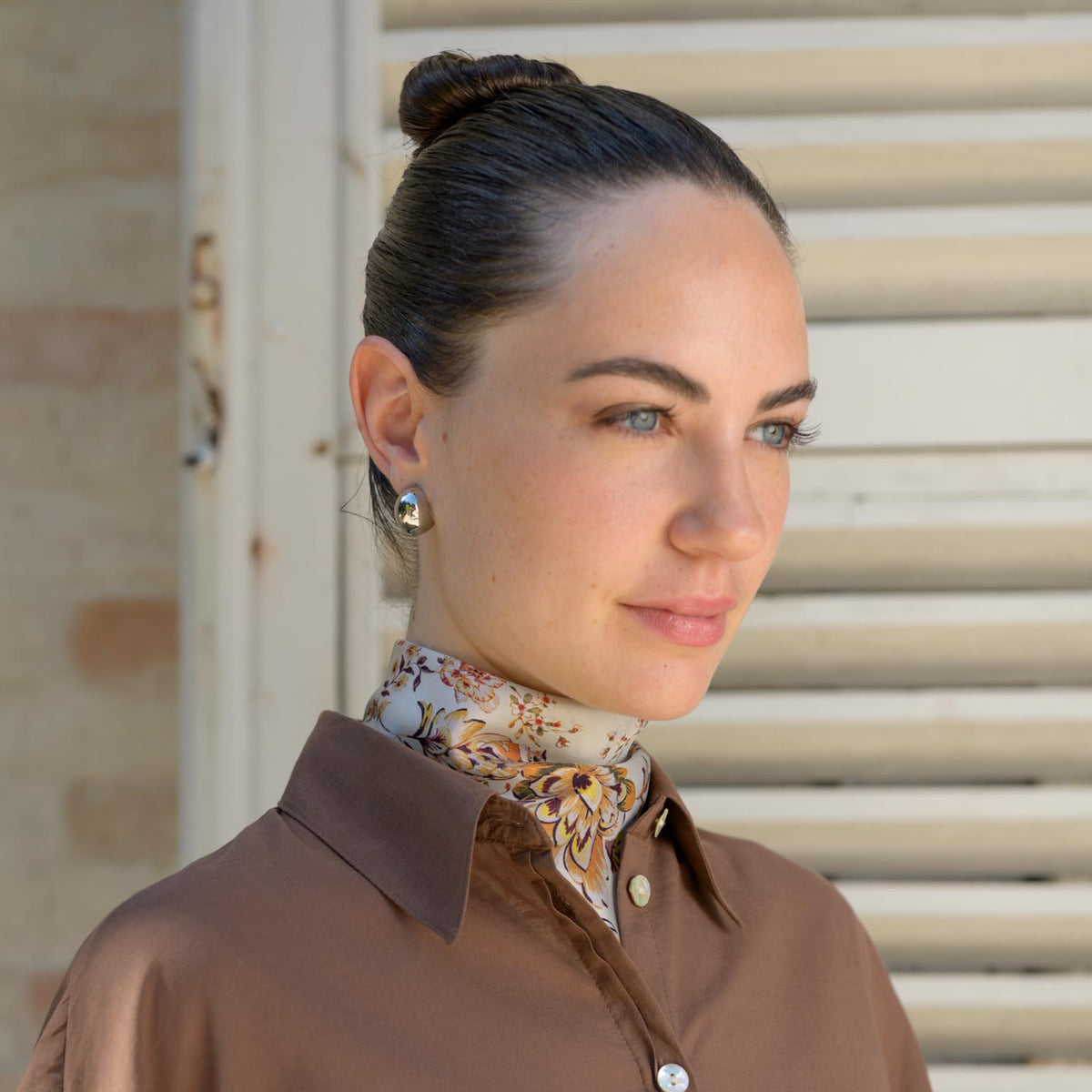 Jenna - Silk Bandana - Gold
