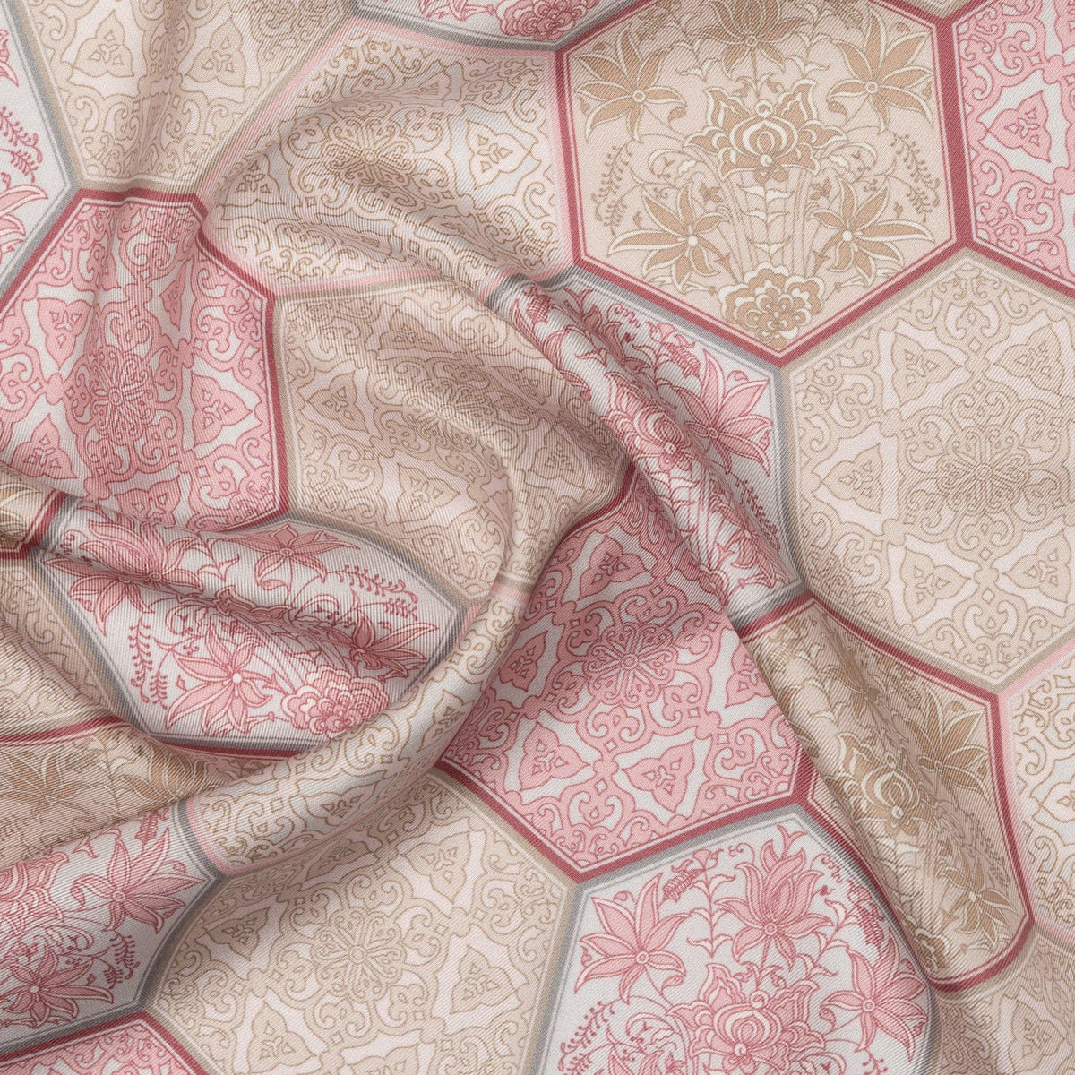 Luxury Italian Pink Silk Pocket Square