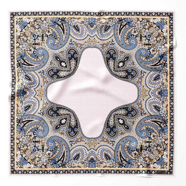 Luxury handmade Italian silk pocket square hand rolled