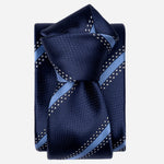 Italian Designer Blue Striped Tie